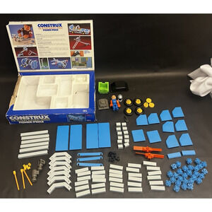 Construx 574 Speeder & Stunt Set | MOSTLY Complete IN BOX | VTG '84